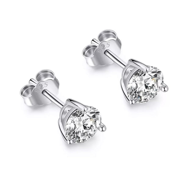Round earrings