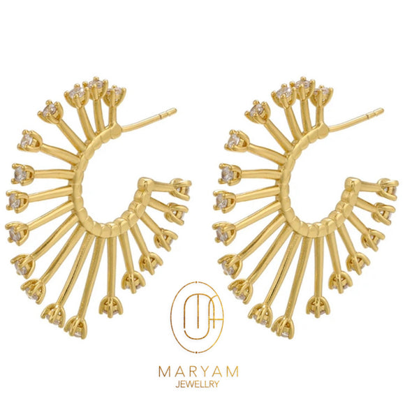 modest tennis earrings