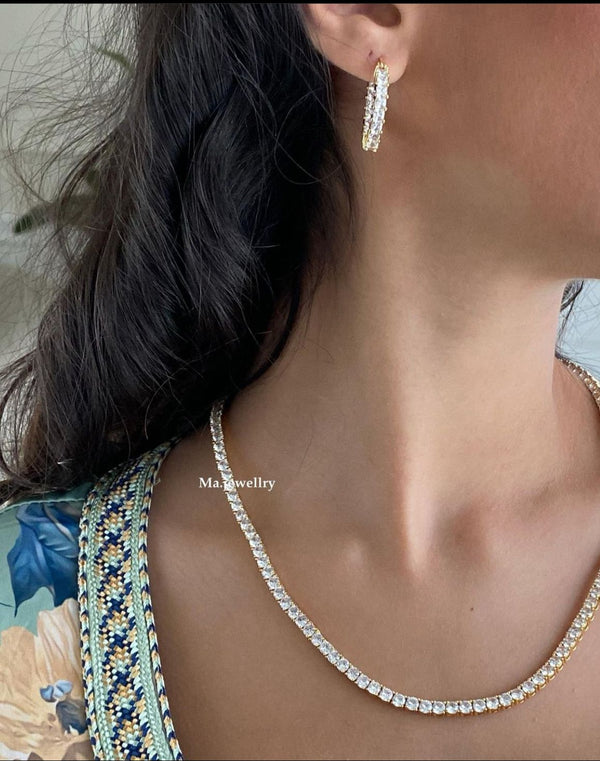 Tennis earrings